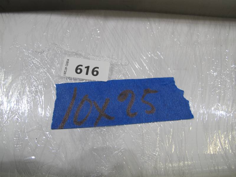 lot 402 image: NEW Vinyl Tarp - 10 x 25  White  White Vinyl tarp - 10 oz. Lightweight Duty