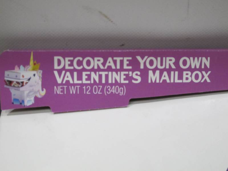 lot 623 image: 2 NEW Decorate Your Own Valentines Mailbox - Unicorns