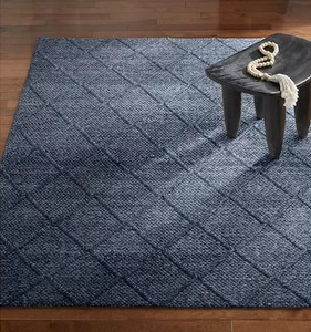 lot 72 image: NEW Social Standard Lucia Handmade Recycled Area Rug - 7 feet 6 inch x 9 feet 6 inch - DENIM