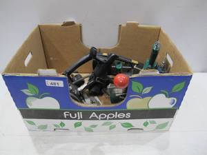 lot 481 image: Lot of USED AS-IS Power Tools - BailersStrappers and Wheel Caster