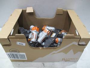 lot 496 image: Lot of USED AS-IS Power Tools - 9 StaplersNailers