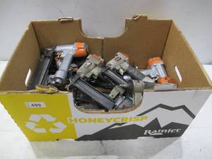 lot 499 image: Lot of USED AS-IS Power Tools - 11 sStaplersNailers