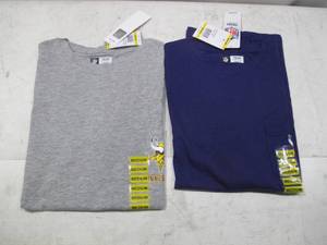 lot 426 image: NEW Pair of WOMENS Short Sleeve Minnesota Vikings T-Shirts - Gray and Purple - MEDIUM