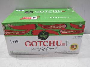 lot 459 image: NEW 500 PACKETS GOTCHU KOREAN HOT SAUCE EXP 012024