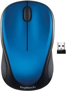 lot 526 image: NEW Logitech M317 Wireless Mouse, 2.4 GHz with USB Receiver, 1000 DPI Optical Tracking, 12 Month Battery, Compatible with PC, Mac, Laptop, Chromebook - Blue