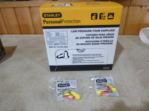 Box of Stanley Personal Protection Low Pressure Foam Earplugs