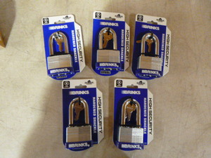 5 Brinks Padlocks