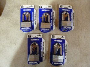 5 Brinks Padlocks