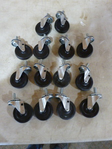 3 Sets of 4 Casters (2 Extra)