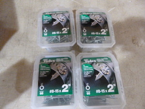 4 Packs of Teks Self-Tapping Screws