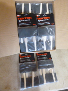 Case of Tekton 5 Piece Foam Brush Sets