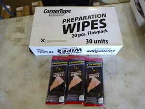 Case of Corner Tape Preparation Wipes