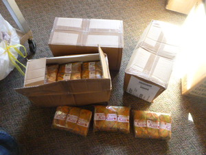 3 Boxes of Red Heart Kiss Yarn