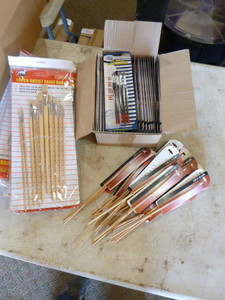 Lot or Artist Paint Brushes
