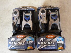 2 Titan 6 Feet Ratchet Tie-Downs