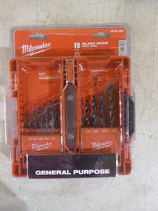 Milwaukee Black Oxide Drill Bits