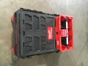 lot 13 image: Milwaukee  PACKOUT 38 in. Rolling Tool Chest Customer returns Review all pictures