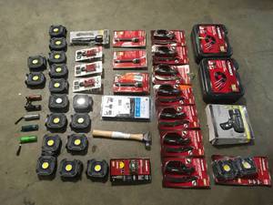 lot 33 image: Mix lot of Husky small tools & Hardware, Customer returns Review all pictures