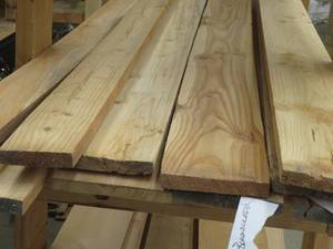 lot 0I image: MISC TAMARCK WOOD BOARDS