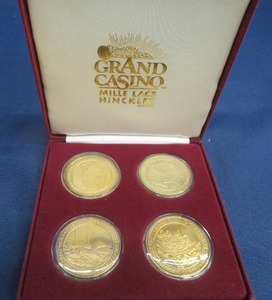 lot 94 image: GRAND CASINO COLLECTOR GOLD COINS