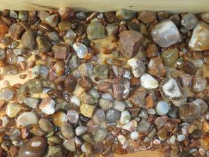 lot 107 image: AGATES IN WCLOSED WOODEN BOX