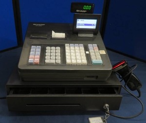 lot 121 image: SHARP XE-A507 ELECTRONIC CASH REGISTER
