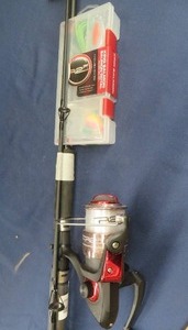 lot 141 image: NEW READY TO FISH KING SALMON ROD AND REEL
