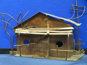 lot 72 image: 5 VINTAGE COPPER DECOR ITEMS