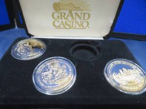 lot 95 image: GRAND CASINO COLLECTOR COINS