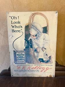 lot 21 image: Kellogg Metal Sign