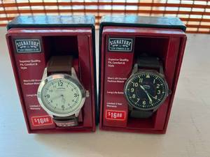 lot 184 image: Pair of New Signature Watches