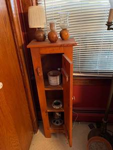 lot 246 image: Cabinet & Contents Inside & On Top