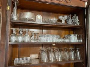 lot 269 image: All Glassware on 3 Shelves