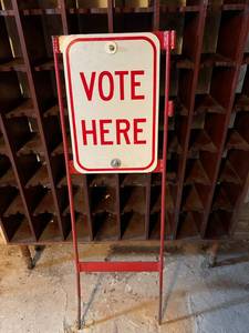 lot 295 image: Vote Here Double Sign