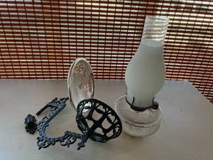 lot 169 image: Antique Kerosene Lamp