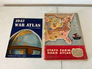 lot 97 image: 1942 Pure Oil War Atlas & State Farm Road Atlas