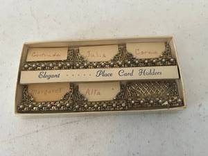 lot 75 image: Antique Place Card Holders