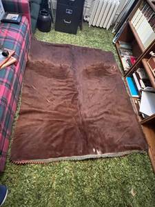 lot 84 image: Vintage Deer Skin Rug From Crookston MN
