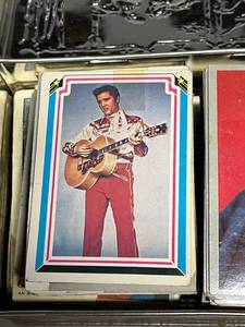 lot 332 image: Box of Vintage Trading Cards - Elvis, Debbie Reynolds, Gene Kelly