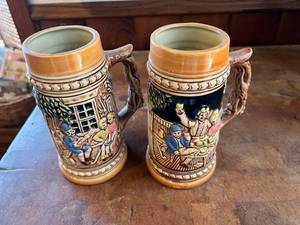 lot 387 image: Pair of Steins