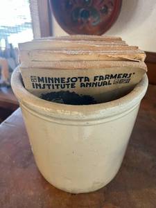 lot 430 image: Stoneware Filled with Old Brochures