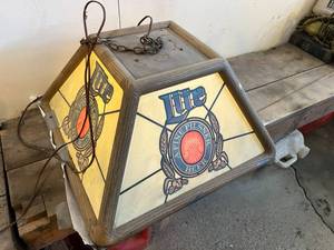 lot 562 image: Miller Lite Hanging Light