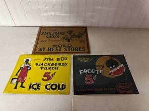 lot 354 image: Metal Signs