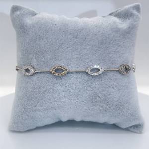 1.20 Carat Fancy Brown Chocolate Diamond & White Diamond Oval Bar Link Tennis Bracelet in 14k White Gold $3,250 Retail VIDEO