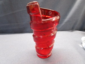 Red Glass Vase
