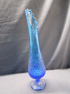 Blue Hobnail Vase