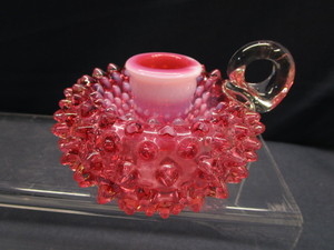 Raspberry Opal. Candle Holder