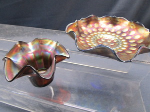 Dark Blue Carnival Glass