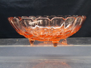 Pink Depression Fruit Bowl