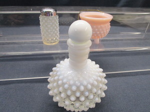 Hobnail Barber Bottle, Shaker, Bucket
